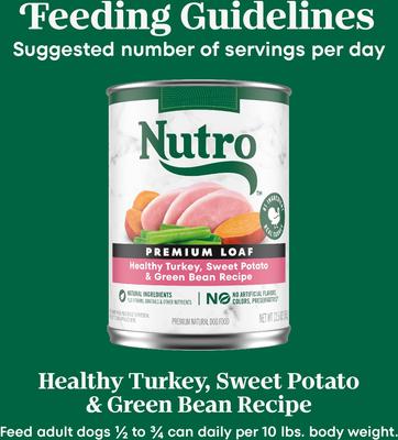 Premium Loaf Turkey, Sweet Potato & Green Bean Grain-Free Adult Canned Wet Dog Food, 12.5-oz, case of 12