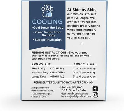 Side By Side Cooling Complete & Balanced Pork & Rabbit Stew Wet Dog Food, 12.5-oz box
