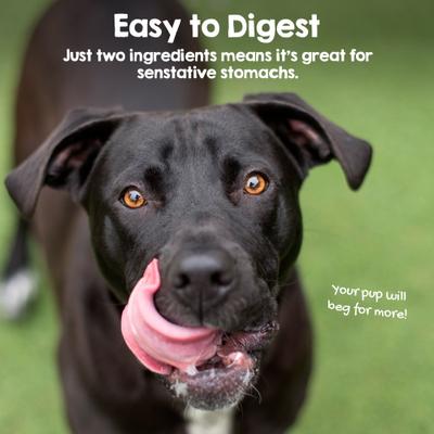 Peanut Butter Basted Beef Hide Natural Dog Chew Treats, Medium, 12 count