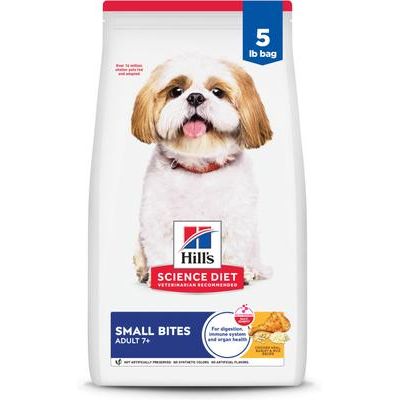 Alimento seco para perros mayores de 7 años, con sabor a pollo, cebada y arroz (70 g)