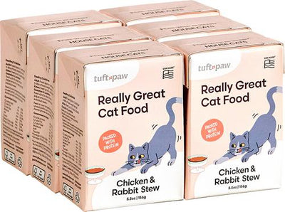 Really Great Cat Food Free Range Chicken & Rabbit High Protein Stew Wet Cat Food, 5.5-oz, case of 6