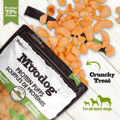 Moodog Beef Protein Puffs Yak Cheese Flavor Crunchy Dog Treats, 1-oz bag