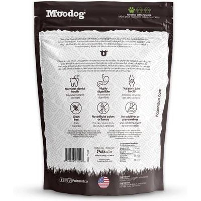 Bocadillos crujientes de proteína de res Moodog con sabor a tocino, bolsa de 28 g