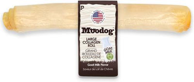 Moodog Beef Corium Collagen 11-inch Goat Milk Flavor Natural Dog Chew
