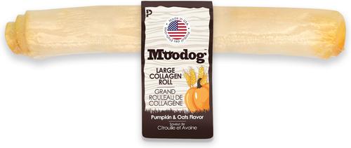 Moodog Beef Corium Collagen 11-inch Pumpkin & Oat Flavor Natural Dog Chew