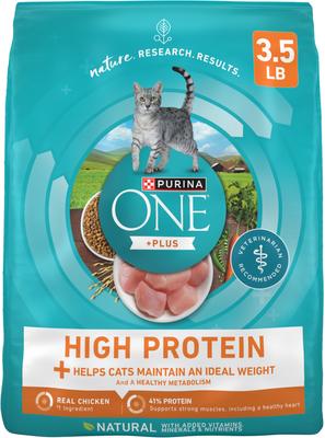 +Plus Ideal Weight Natural High Protein Adult Dry Cat Food, 3.5-lb bag