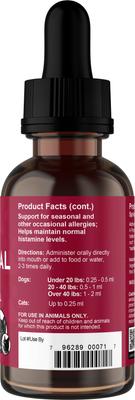 Seasonal Allergy Herbal Formula Dog & Cat Supplement, 1-fl oz bottle