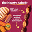 Oinkies Hearty Kabobs with 100% Real Chicken & Duck Carrot & Sweet Potato Rawhide-Free Natural Dog Treats, 36 count