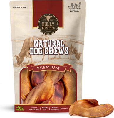 Pig Ears Natural Dog Chew Treats, 20 count