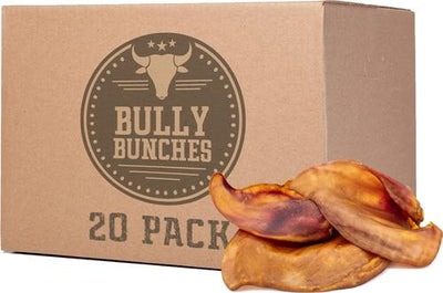 Golosinas masticables naturales para perros Pig Ears, 20 unidades