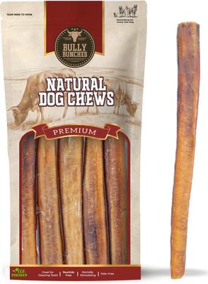 12-inch Jumbo Bully Sticks Dog Treats, 10 count