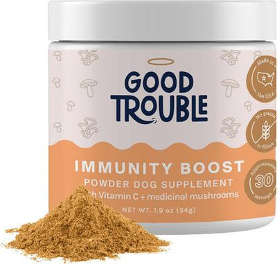 Immunity Boost Mushroom Powder Supplement for Dogs, 1.9-oz tub