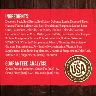 Adult Grain-Free Beef, Lamb & Bison Pate Canned Dog Food, 12.7-oz can, case of 4