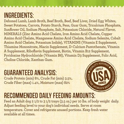Lil' Plates Grain-Free Small Breed Wet Dog Food Little Lamb Chop Stew, 3.5-oz tub, case of 12