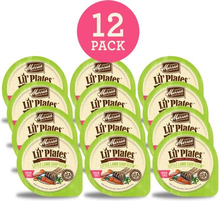 Lil' Plates Grain-Free Small Breed Wet Dog Food Little Lamb Chop Stew, 3.5-oz tub, case of 12