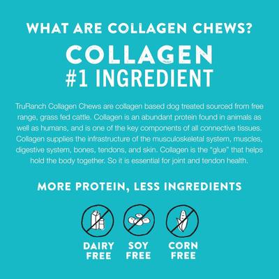 Salmon & Beef Collagen Roll Hard Chew Dog Treats, 8 count