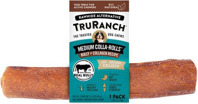 Golosinas masticables duras para perros Bully Collagen Roll, 6 pulgadas, 30 unidades