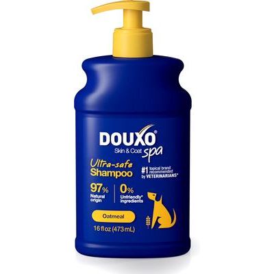 Champú de avena ultraseguro para perros Skin & Coat SPA, botella de 16 onzas líquidas