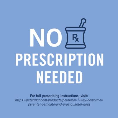 7 Way Dewormer for Hookworms, Roundworms & Tapeworms for Medium & Large Breed Dogs, 6 count