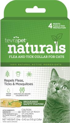 Collar antipulgas y garrapatas Naturals para gatos, 1 collar (suministro para 4 meses)