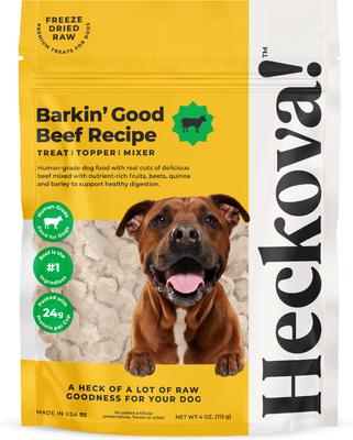 Barkin' Good Beef Raw Freeze-Dried Dog Treats, 4-oz bag