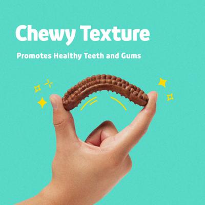 Medium Daily Dental Chew Treats for Dogs, Chicken Flavor, 30 count, bundle of 2