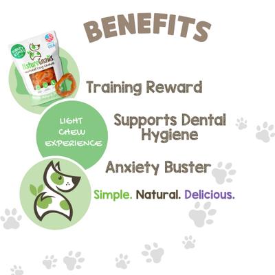 USA Turkey Rings Natural Dog Chew Treats, 8-oz bag