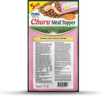 Churu Chicken with Salmon Recipe Dog Food Topper, 1.69-oz tube, 18 count