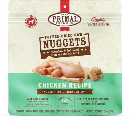 Chicken Formula Nuggets Grain-Free Raw Freeze-Dried Dog Food, 5.5-oz bag
