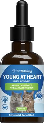 Young at Heart Bacon Flavored Liquid Heart Supplement for Cats, 2-fl oz bottle