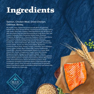 Alimento seco natural para perros Wilderness Puppy con receta de salmón de alto contenido proteico, bolsa de 13 lb