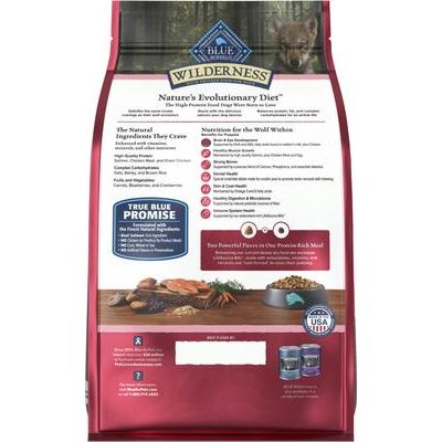 Alimento seco natural para perros Wilderness Puppy con receta de salmón de alto contenido proteico, bolsa de 13 lb