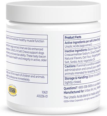 URSOLYX Soft Chew Supplement for Medium Breed Dogs, 60 count