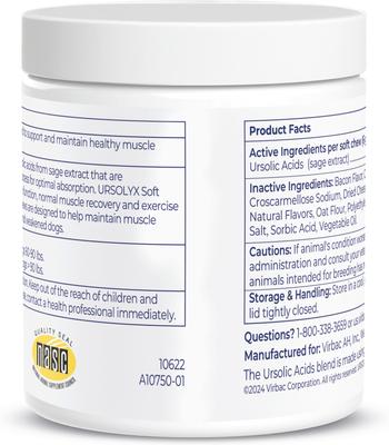 URSOLYX Soft Chew Supplement for Large Breed Dogs, 60 count