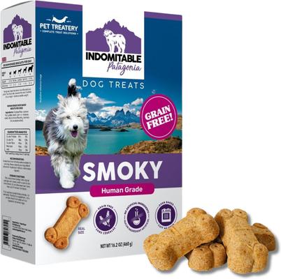 Indomitable Patagonia Grain-Free Smoky Crunchy Dog Treats, 14.1-oz box