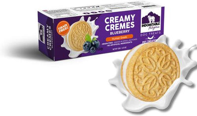 Indomitable Patagonia Grain-Free Creamy Cremes Blueberry Crunchy Dog Treats, 4.2-oz box