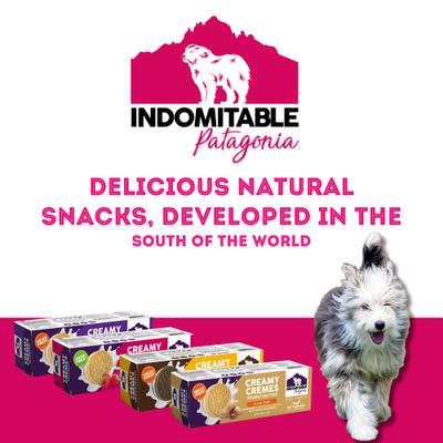 Indomitable Patagonia Grain-Free Creamy Cremes Peanut Crunchy Dog Treats, 4.2-oz box