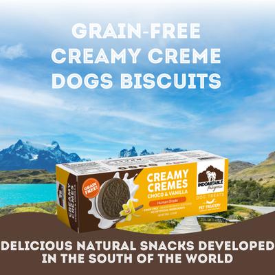 Indomitable Patagonia Grain-Free Creamy Cremes Choco-Vanilla Crunchy Dog Treats, 4.2-oz box