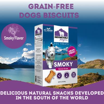 Indomitable Patagonia Grain-Free Smoky Crunchy Dog Treats, 14.1-oz box