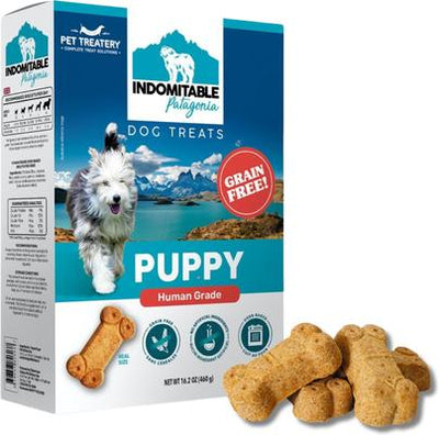 Galletas crujientes para cachorros Indomitable Patagonia Grain-Free Puppy, caja de 14.1 oz