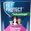 Bundle: K9 Advantix II Flea & Tick Spot Treatment, 21-55 lbs, 2 Doses (2-mos. supply) + Pet Protect Fast Acting Calming Supplement for Dogs, 60 count