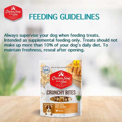 Crunchy Bites Chicken Dog Treats, 12-oz bag