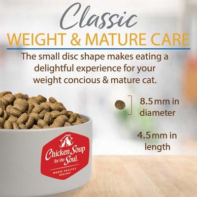 Weight & Mature Care Senior Chicken & Brown Rice Recipe Dry Cat Food, 12-lb bag