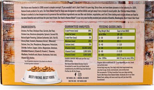 Oven Baked Human Grade Chicken Recipe Dry Dog Food, 10-lb bundle