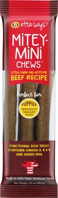 Mitey Mini Chews Duck Recipe Dog Treats, 18 count
