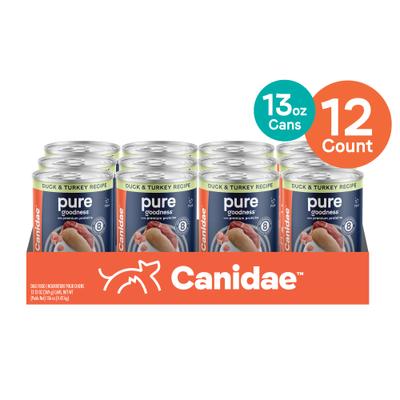 Bundle: CANIDAE PURE Limited Ingredient Duck & Turkey Recipe + Chicken & Rice Formula Canned Dog Food