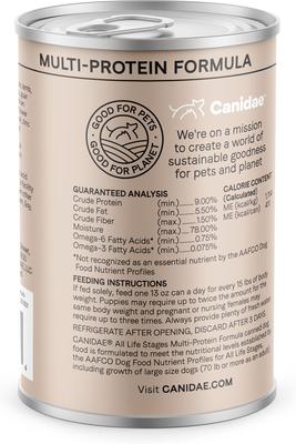 Bundle: CANIDAE Chicken, Lamb & Fish Formula + Lamb & Rice Formula Canned Dog Food