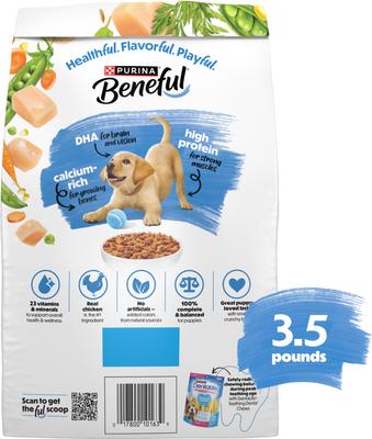 Healthy Puppy with Farm Raised Chicken High Protein Dry Dog Food, 3.5-lb bag