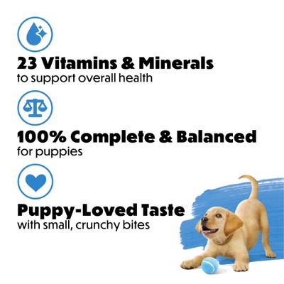 Healthy Puppy with Farm Raised Chicken High Protein Dry Dog Food, 3.5-lb bag