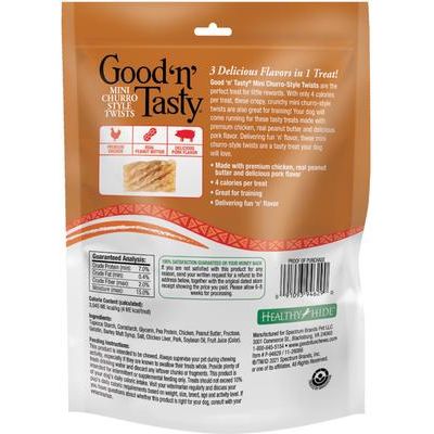 Mini churros crujientes de triple sabor con pollo, mantequilla de maní y cerdo, golosinas gourmet para perros, 100 unidades